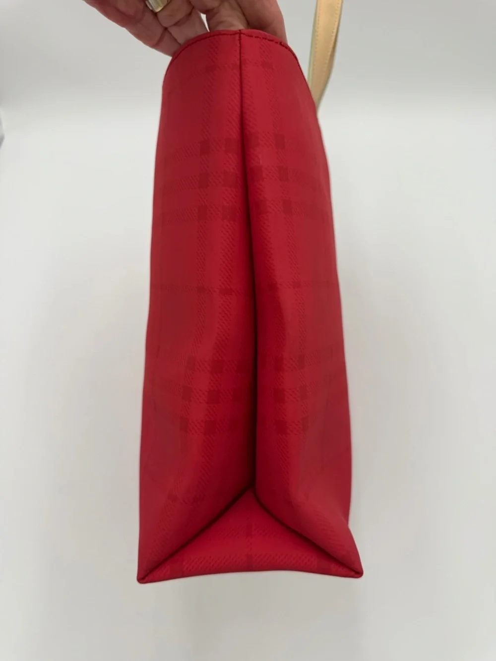 Vintage Burberry Nova Check Mini Tote Canvas Leather Handles Authenticated - Picture 3 of 15